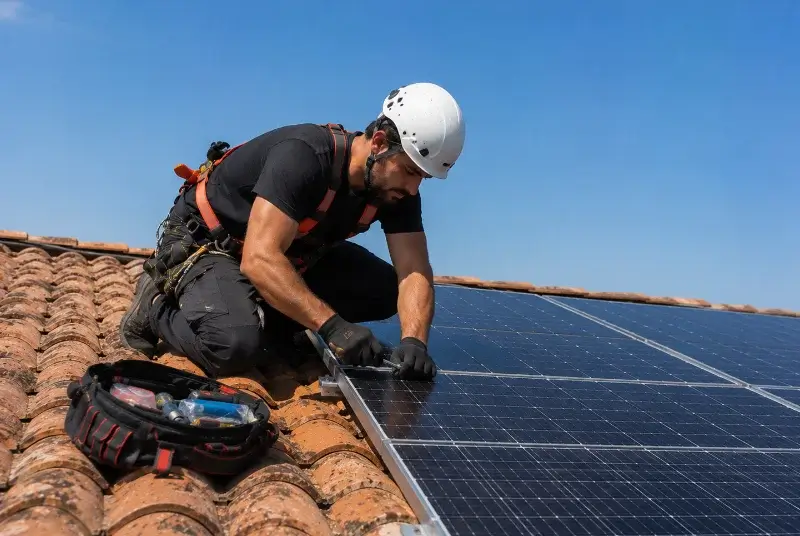Maintenance et monitoring de panneaux solaires à Saint-Frichoux