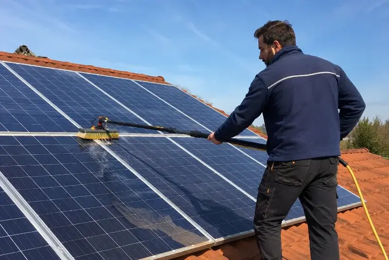 Nettoyage et entretien de panneaux solaires à Saint-Frichoux